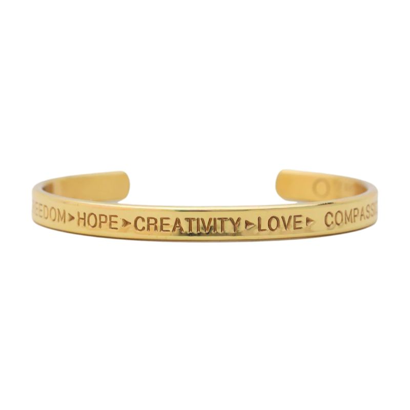 Compassion in Brass Bracelet - Classic #73 - Click Image to Close